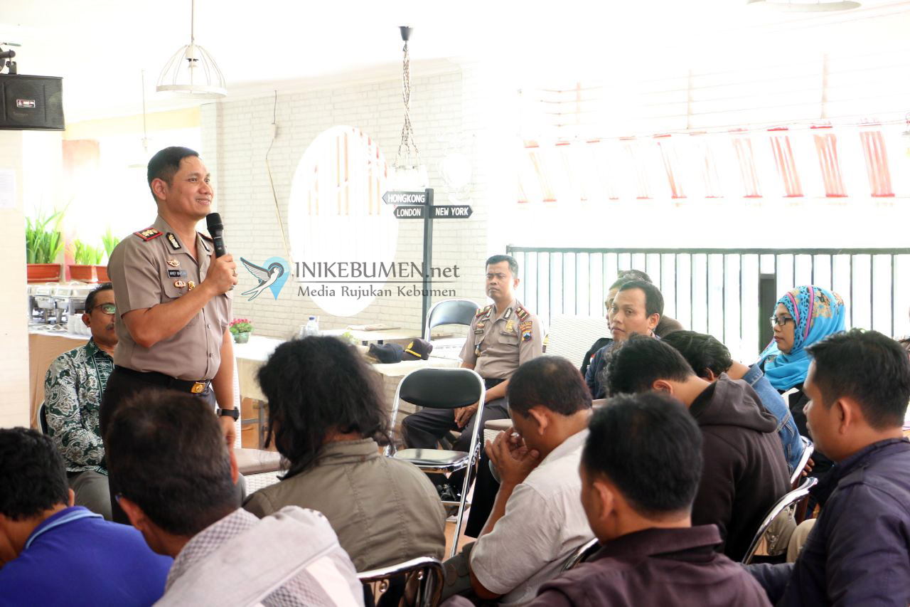 Temu Sapa Kapolres Kebumen dengan Wartawan dan Pegiat Medsos Berlangsung Hangat