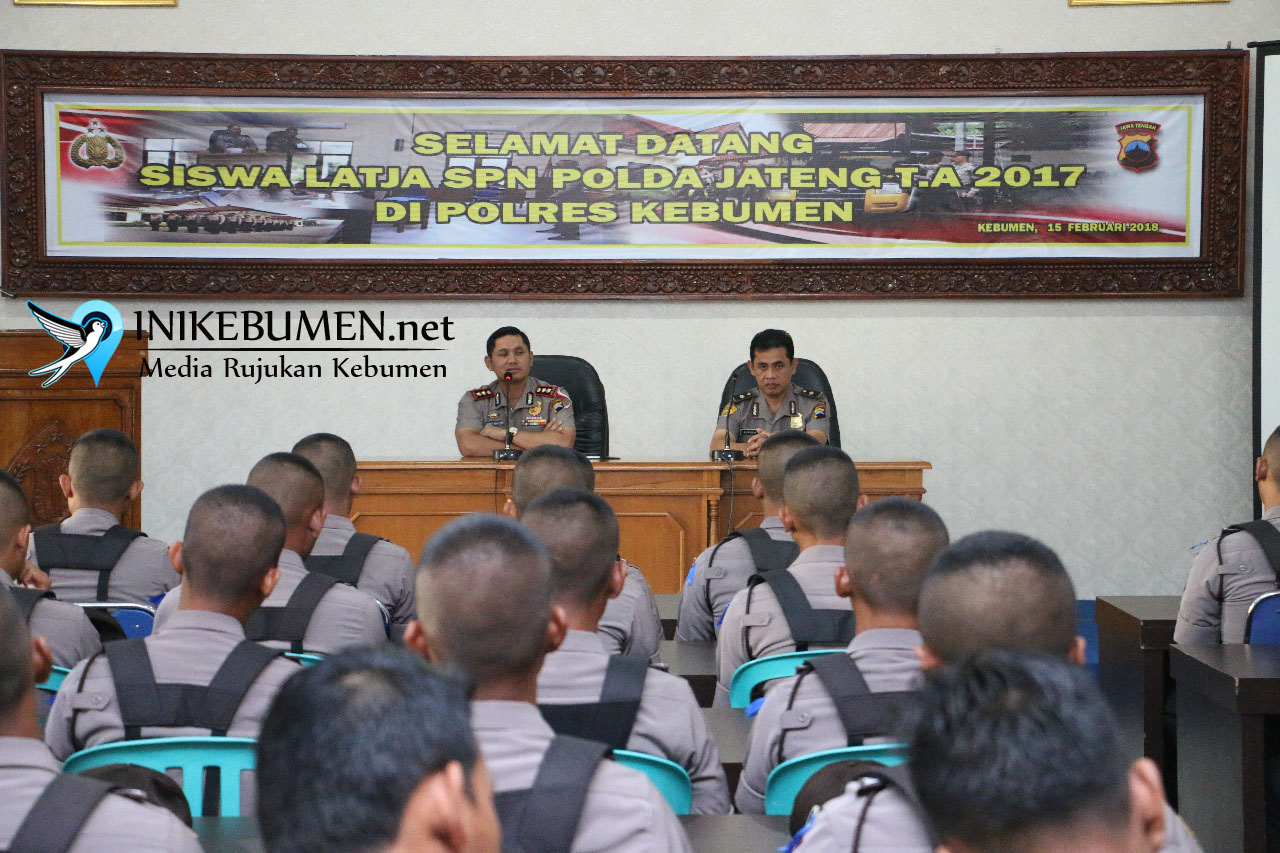 50 Siswa SPN Polda Jateng Latja di Polres Kebumen