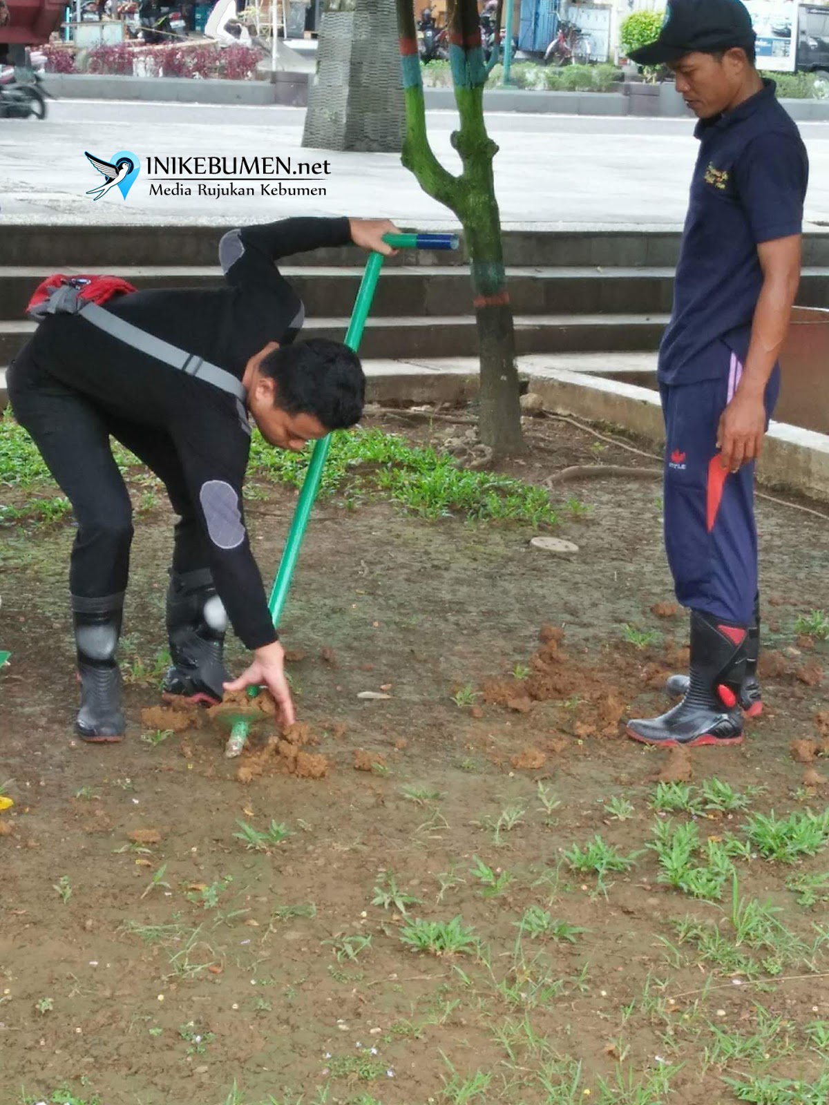 Masih Ada Genangan di Alun-alun Kebumen, Dinas Perkim LH Tambah Jumlah Biopori