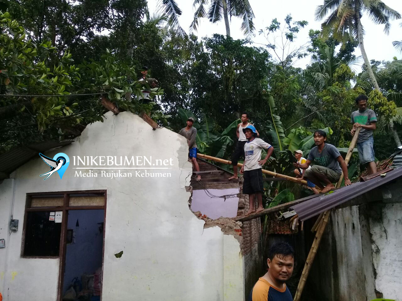 Hujan Deras dan Angin Kencang, Belasan Rumah Warga Tertimpa Pohon Tumbang Hujan Deras dan Angin Kencang, Belasan Rumah Warga Tertimpa Pohon Tumbang