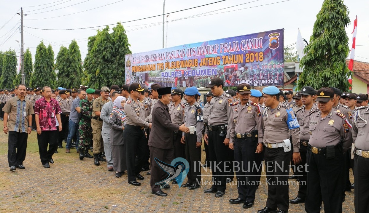 Amankan Pilgub Jateng, Polres Kebumen Terjunkan 500 Personel Amankan Pilgub Jateng, Polres Kebumen Terjunkan 500 Personel