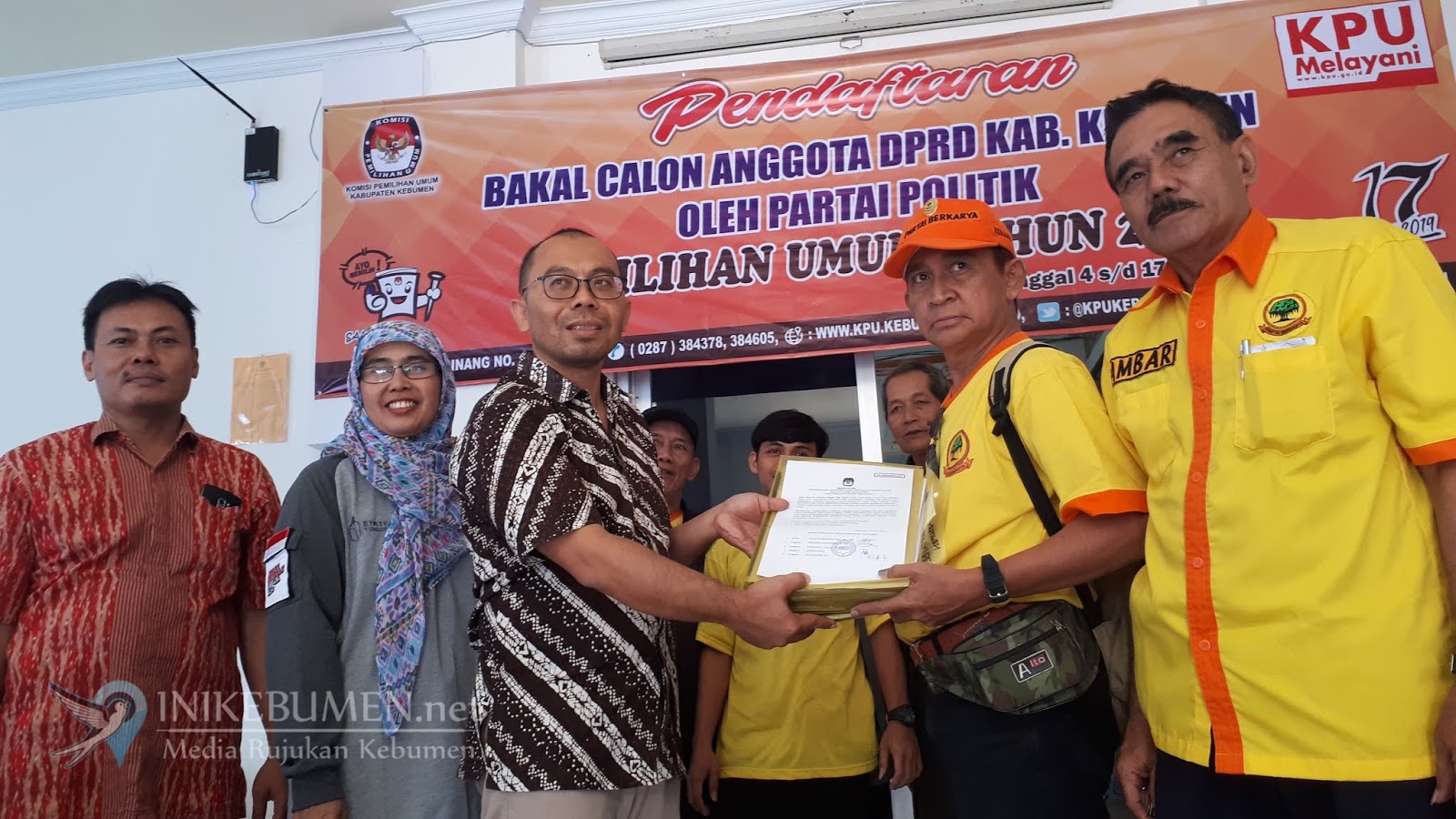 Gunakan SK Lama, KPU Kebumen Kembalikan Berkas Bakal Caleg Partai Berkarya