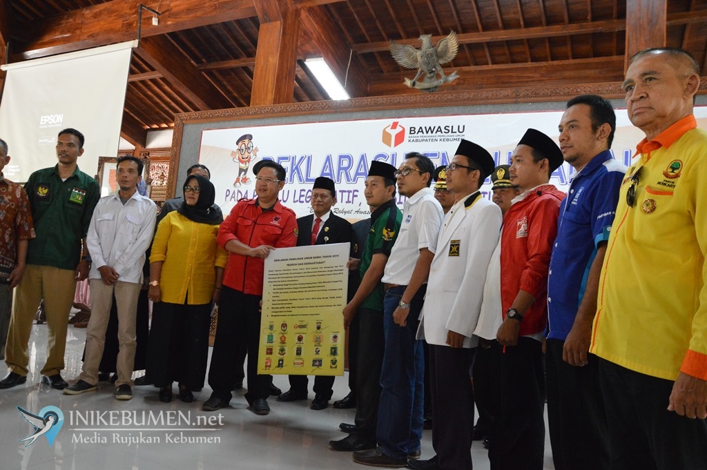Empat Parpol di Kebumen Tak Tandatangani Naskah Deklarasi Pemilu Damai