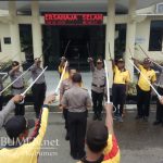 Jelang Serah Terima Jabatan Kapolres, Polisi Kebumen Latihan Pedang Pora
