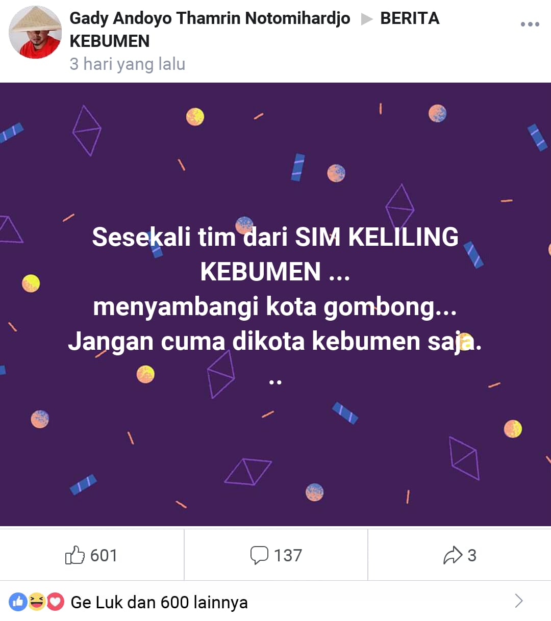 Warga Gombong Ingin Dikunjungi Mobil SIM Keliling