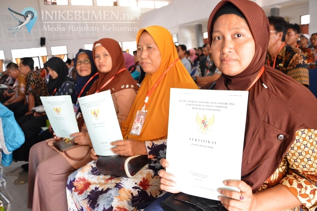 Tahun Lalu, 65.580 Bidang Tanah di Kebumen Berhasil Disertifikat