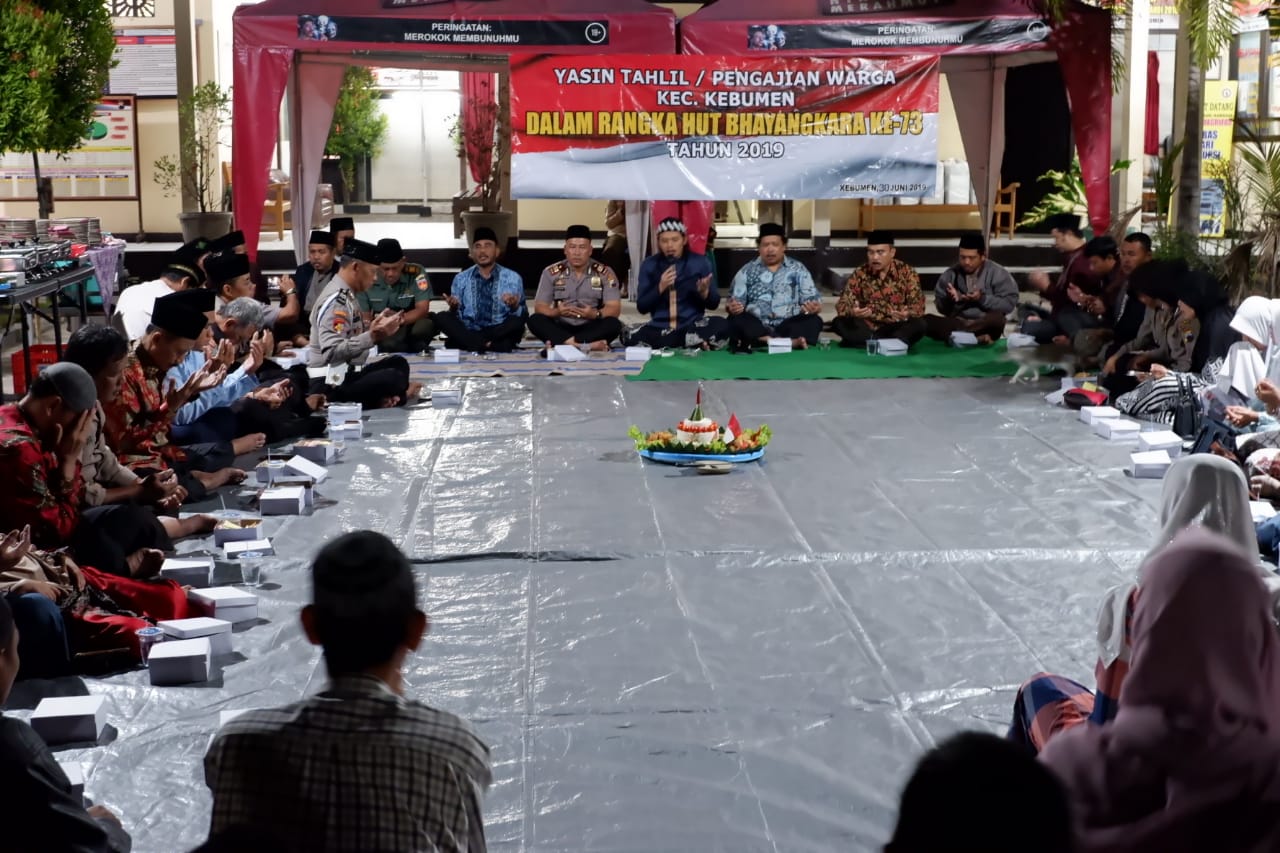 Hari Bhayangkara, Doa dan Tahlil Bersama Digelar di Polsek Kebumen