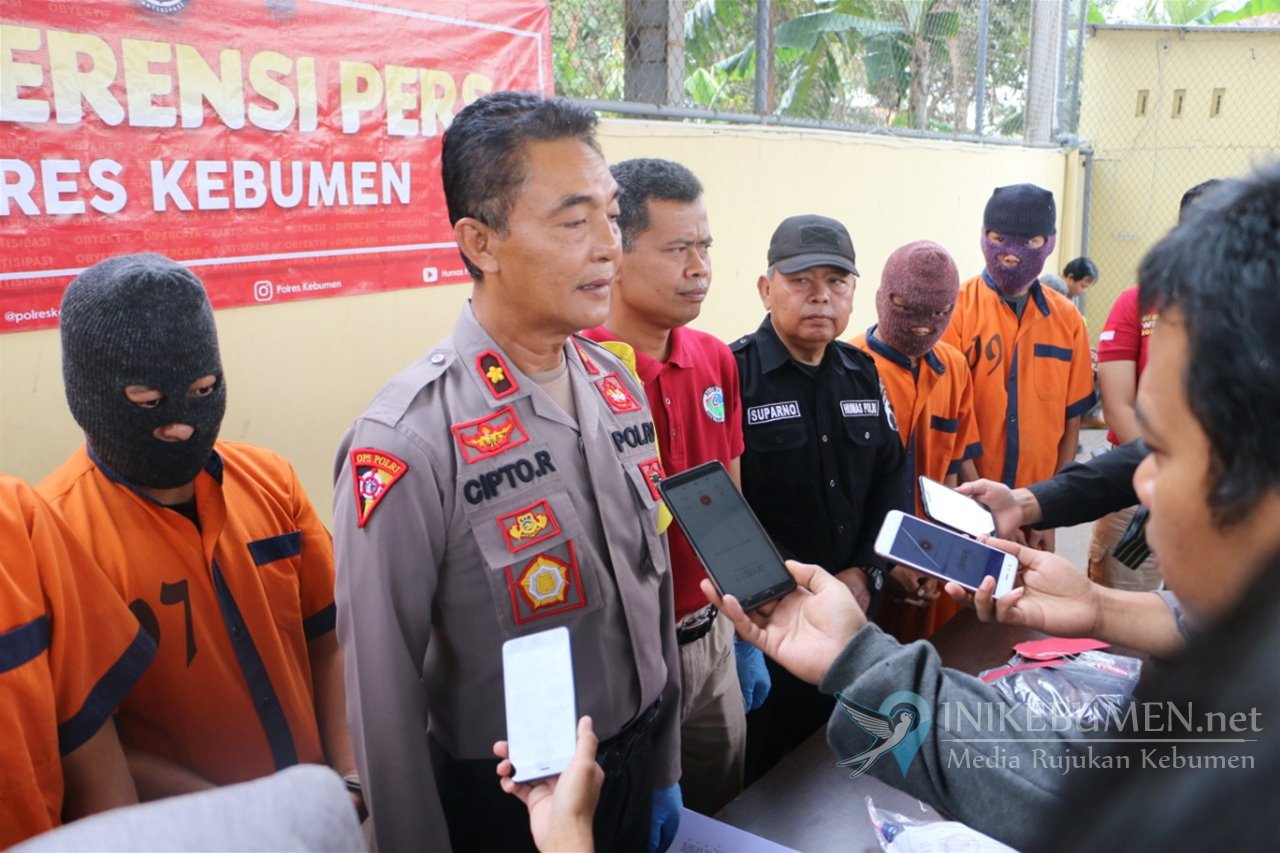 Amankan Empat Budak Narkoba, Polisi di Kebumen Sita 7,16967 Gram Sabu