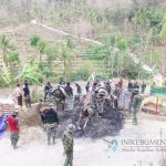 Tinggal 13 Hari Lagi, Satgas TMMD Reguler di Padureso Kebut Pekerjaan Rabat Beton