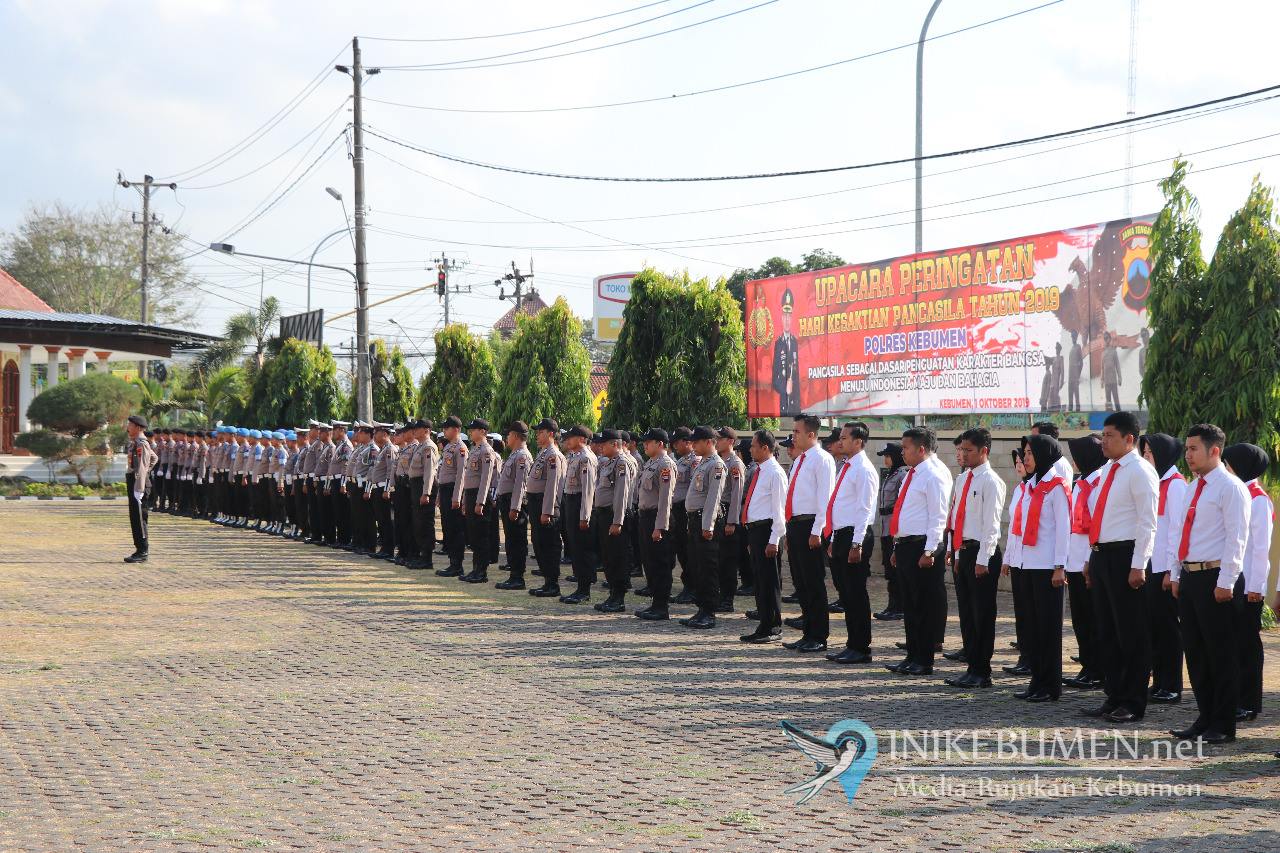 Polres Kebumen Gelar Upacara Hari Kesaktian Pancasila