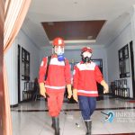 Cegah Penyebaran COVID-19, Kantor Bupati Kebumen Disemprot Cairan Disinfektan