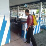 Kantor Unit Lantas Polsek Gombong Rutin Disemprot Disinfektan Setiap Hari