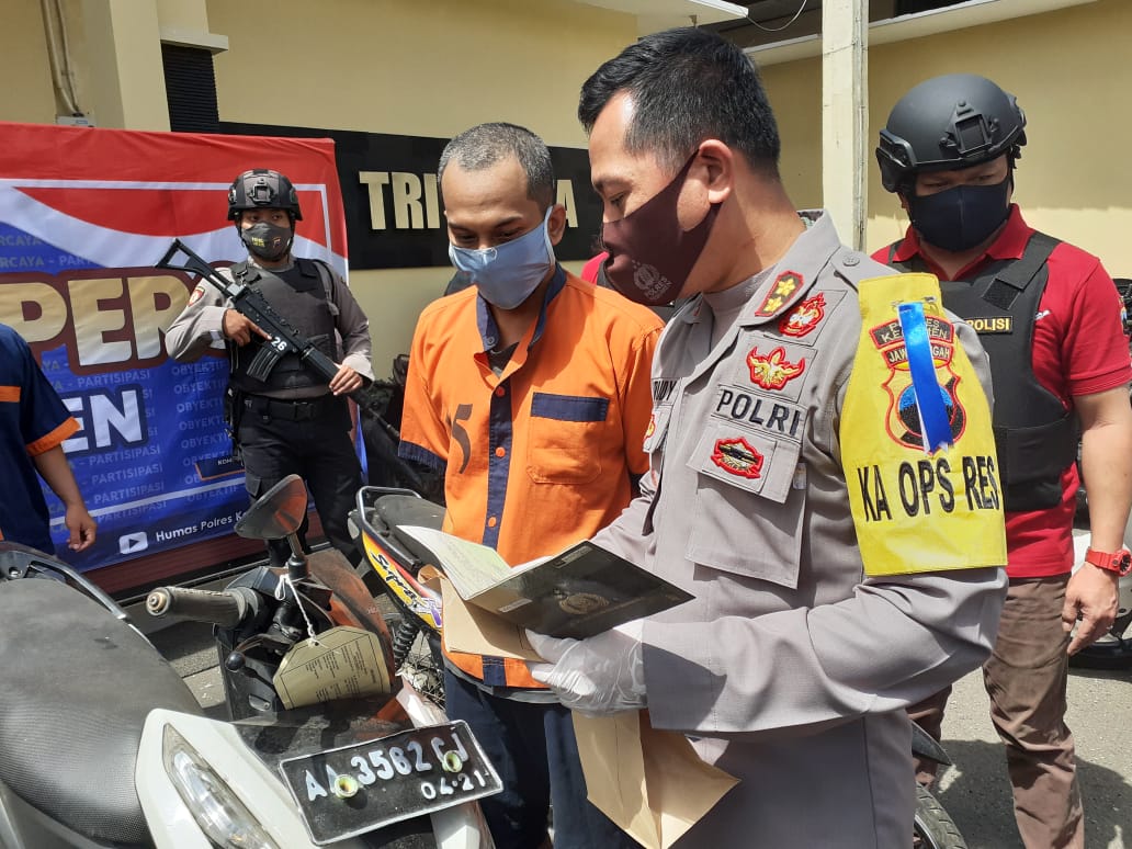 Beli Motor Hasil Curian, Nur Habib Sukarela Serahkan ke Polisi