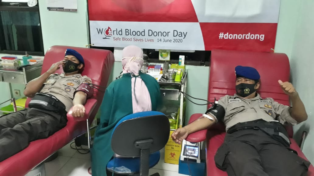 HUT Polairud, Sat Polair Polres Kebumen Gelar Aksi Donor Darah