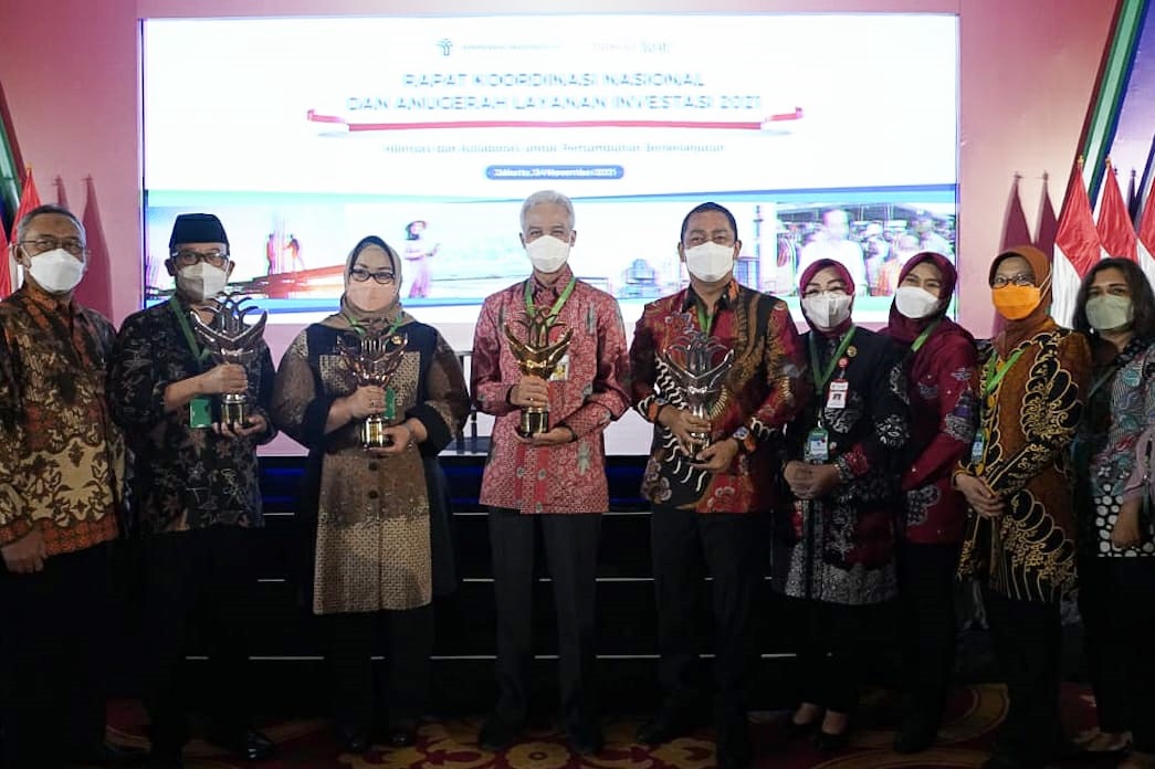 Selamat, Jateng Provinsi Terbaik Layanan Investasi Nasional 2021