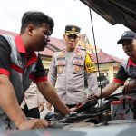 Jelang Pemilu, 40 Mobil Patroli Polres Kebumen Dicek Kelayakannya